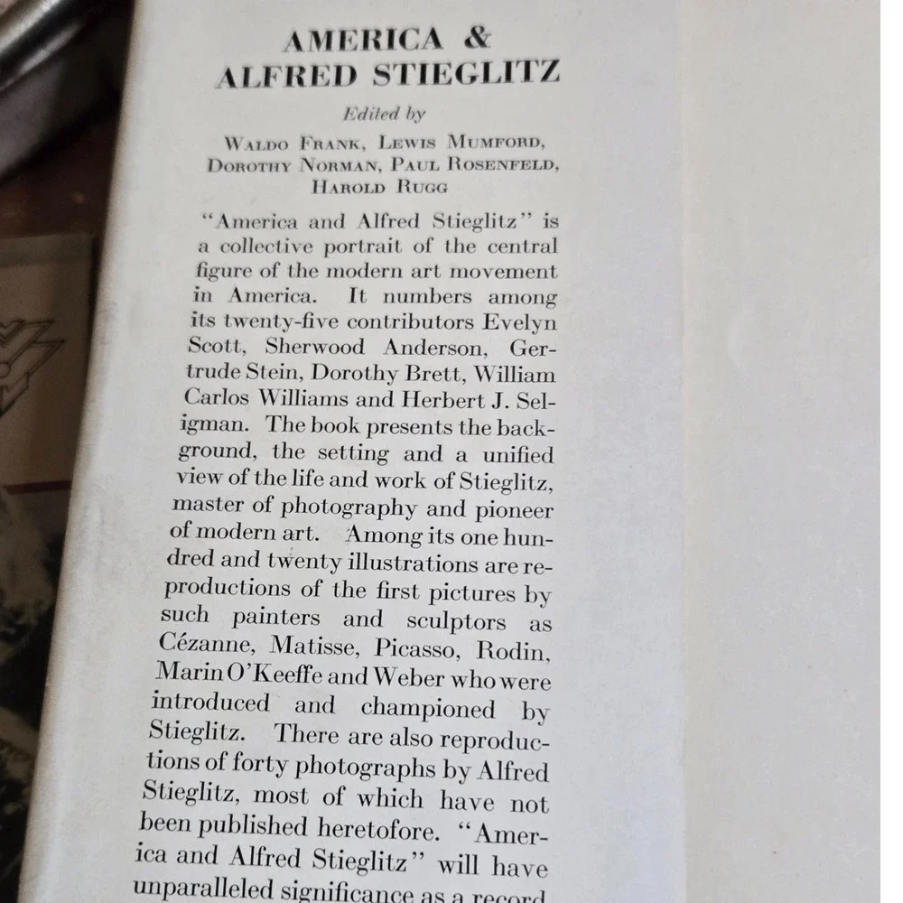 Literary Guild America and Alfred Stieglitz 1934 1st Edition Book